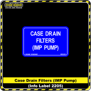 MS - Product Background - Safety Signs - Case Drain Filters IMP Pump - 2205