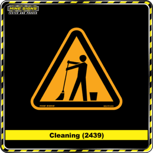MS - Product Background - Safety Signs - Cleaning 2439
