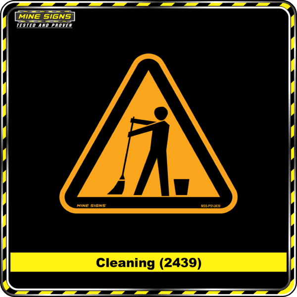 Cleaning (Pictogram 2439) - Mine Signs