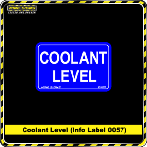 MS - Product Background - Safety Signs - Coolant Level 0057