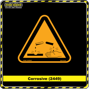 MS - Product Background - Safety Signs - Corrosive 2449