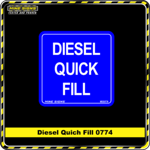 MS - Product Background - Safety Signs - Diesel Quick Fill 0774