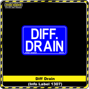 MS - Product Background - Safety Signs - Diff Drain 1307