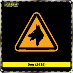 MS - Product Background - Safety Signs - Dog 2435