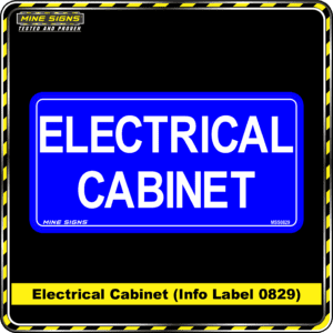 MS - Product Background - Safety Signs - Electrical Cabinet 0829