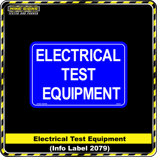 MS - Product Background - Safety Signs - Electrical Test Equipment 2079
