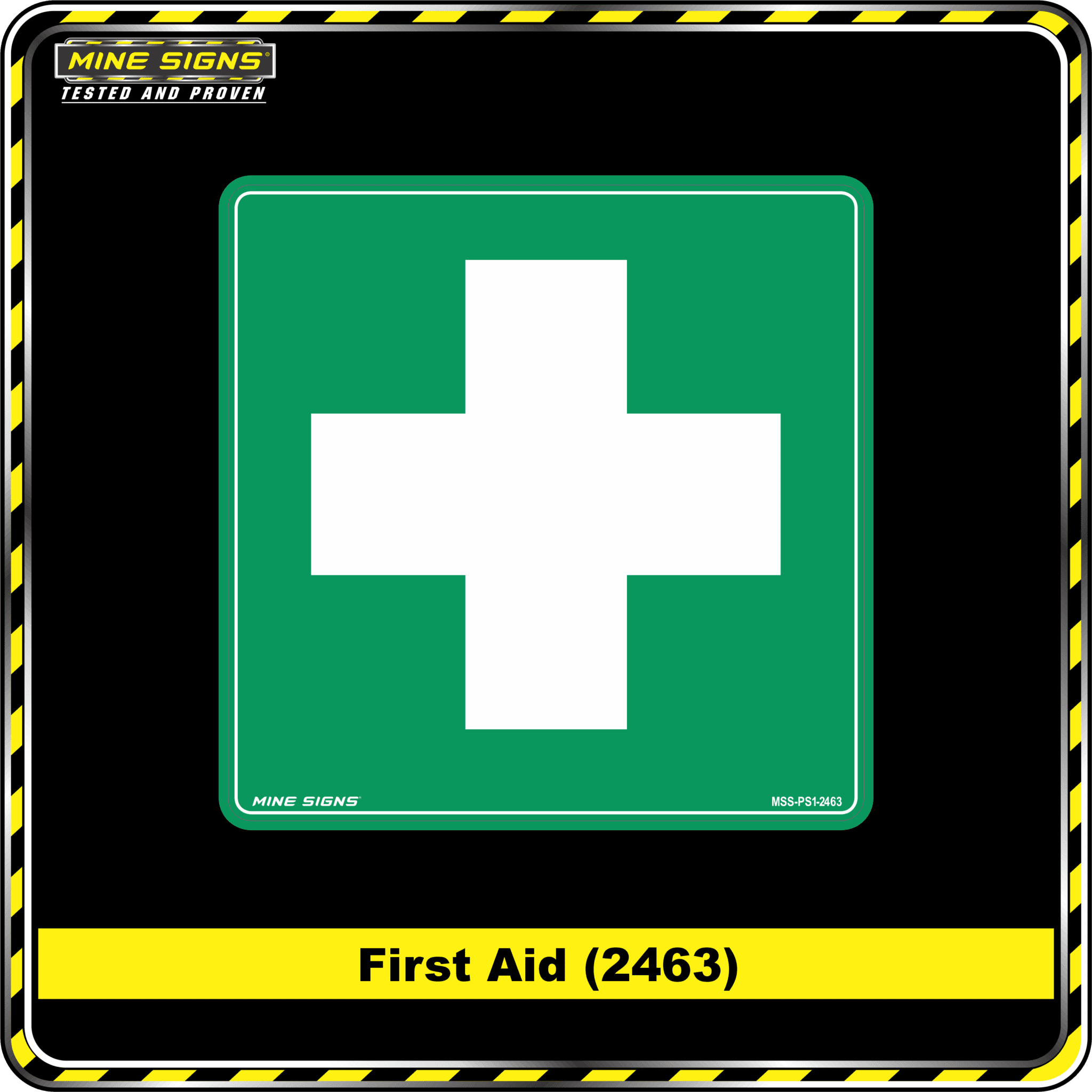 MS - Product Background - Safety Signs - First Aid 2463