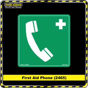 MS - Product Background - Safety Signs - First Aid Phone 2465