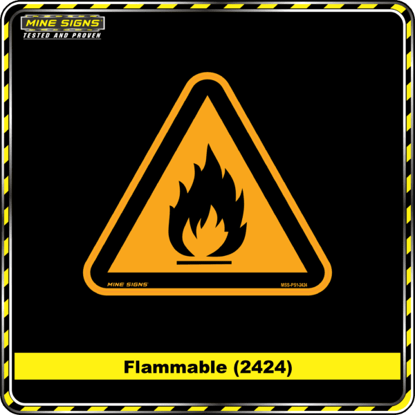 MS - Product Background - Safety Signs - Flammable 2424