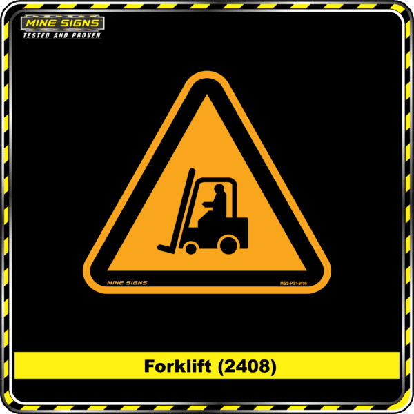 MS - Product Background - Safety Signs - Forklift 2408