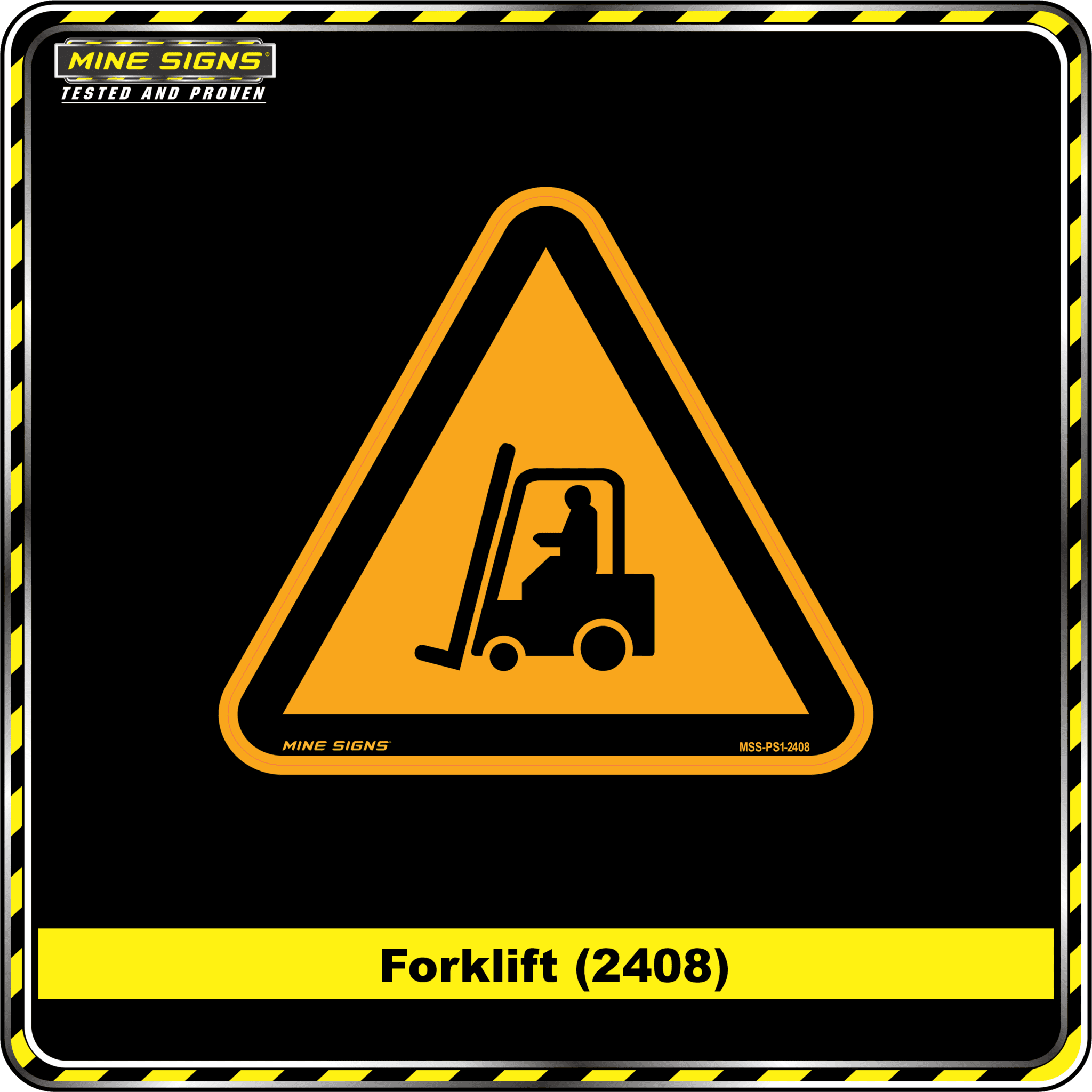 MS - Product Background - Safety Signs - Forklift 2408