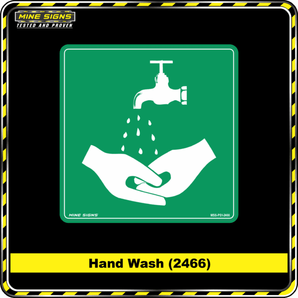 MS - Product Background - Safety Signs - Hand Wash 2466