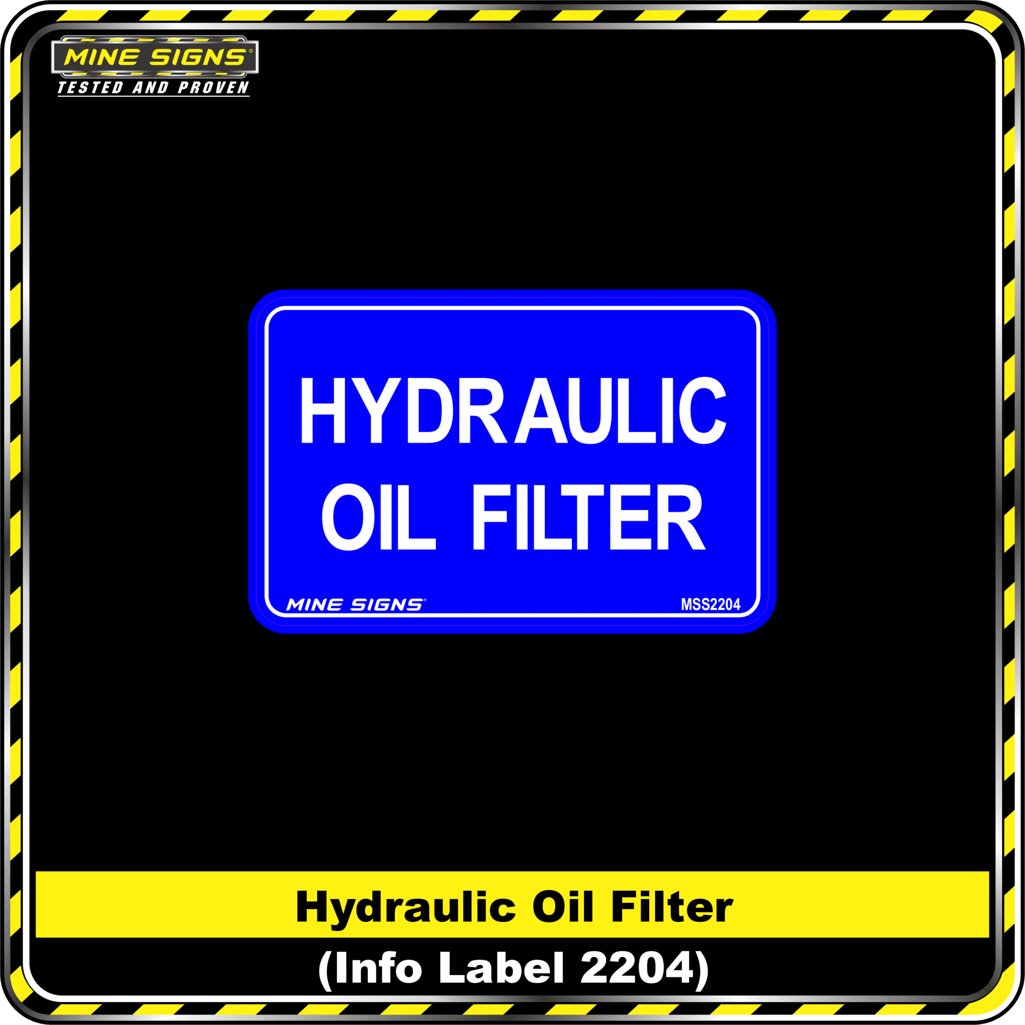 MS - Product Background - Safety Signs - Hydraulic Oil Filter 2204