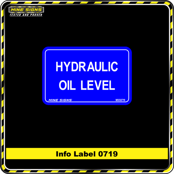 MS - Product Background - Safety Signs - Hydraulic Oil Level 0719
