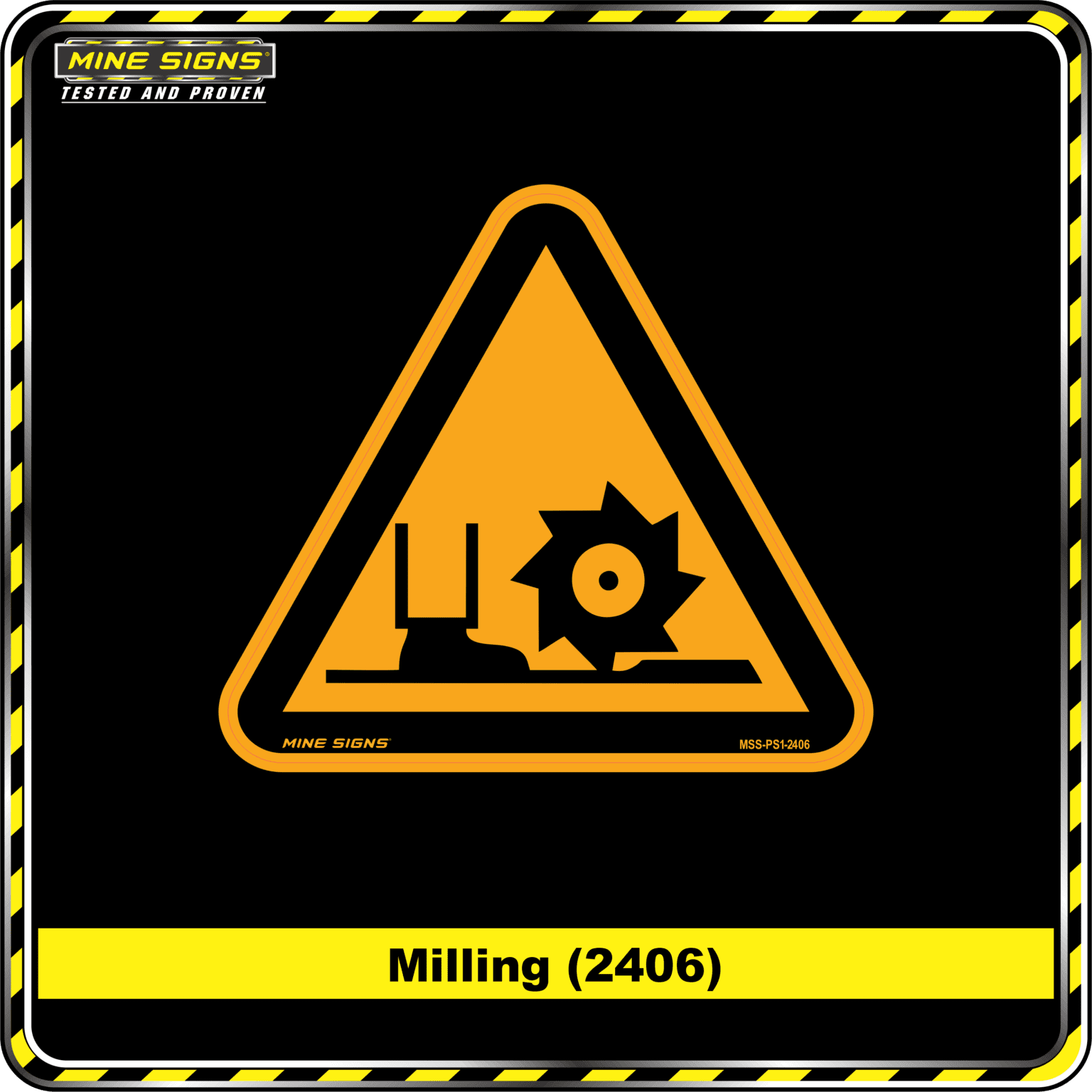 Milling (Pictogram 2406) - Mine Signs