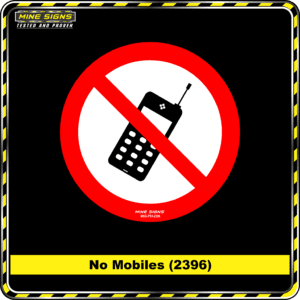 MS - Product Background - Safety Signs - No Mobiles 2396