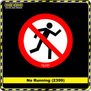 MS - Product Background - Safety Signs - No Running 2399