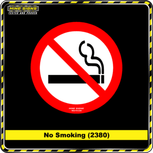 MS - Product Background - Safety Signs - No Smoking 2380