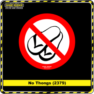 MS - Product Background - Safety Signs - No Thongs 2379