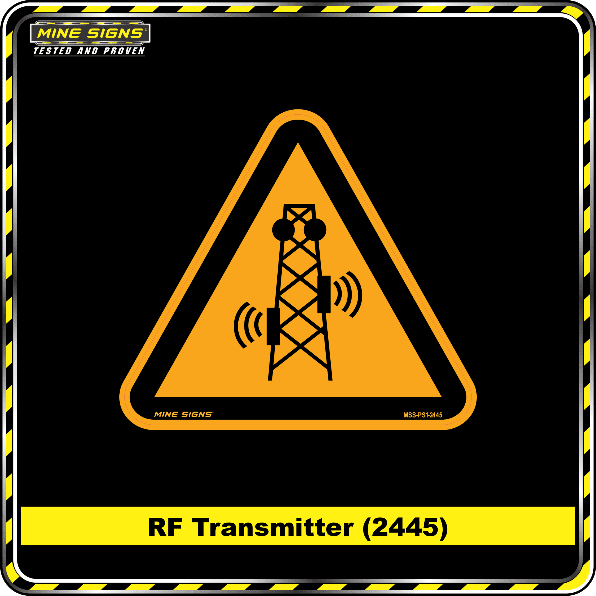 MS - Product Background - Safety Signs - RF Transmitter 2445