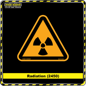 MS - Product Background - Safety Signs - Radiation 2450