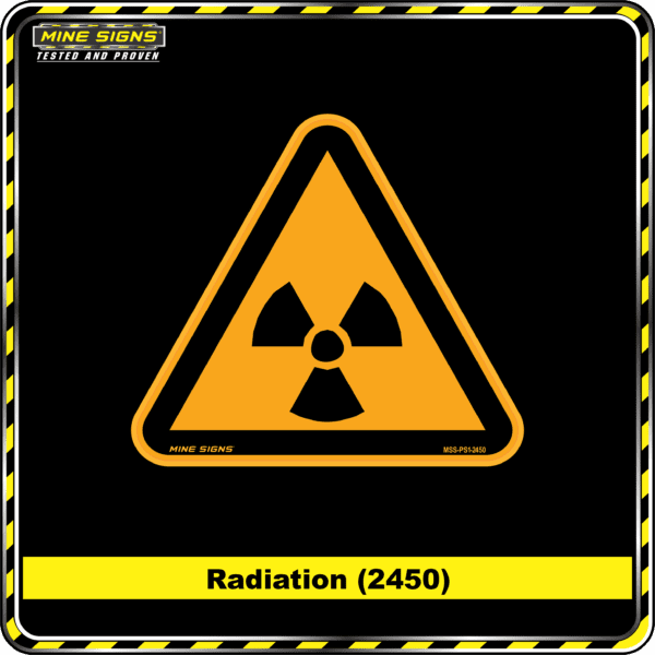 MS - Product Background - Safety Signs - Radiation 2450