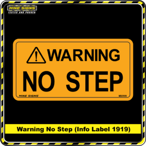MS - Product Background - Safety Signs - Warning No Step 1919