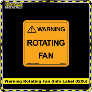 MS - Product Background - Safety Signs - Warning Rotating Fan 0226