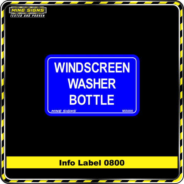 MS - Product Background - Safety Signs - Windscreen Washer Bottle 0800