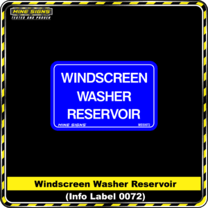 MS - Product Background - Safety Signs - Windscreen Washer Reservoir 0072