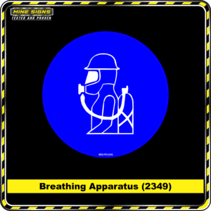 MS - Mandatory Signs - Circles - Breathing Apparatus - 2349
