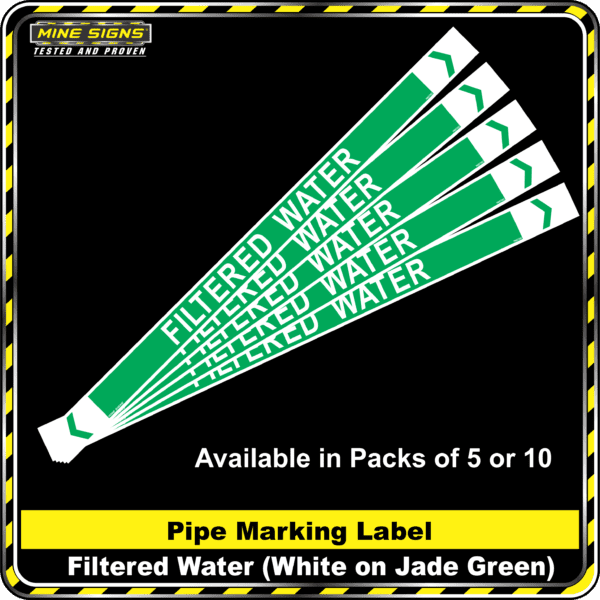 MS - Pipe Markers - Filtered Water