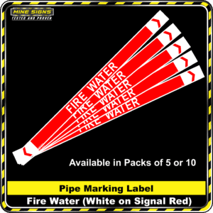 MS - Pipe Markers - Fire Water