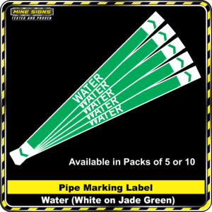 MS - Pipe Markers - Water Green