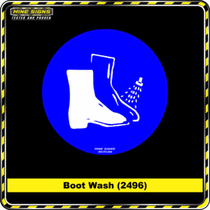 MS - Product Background - Safety Signs - Boot Wash 2496