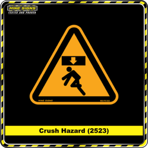 MS - Product Background - Safety Signs - Crush Hazard 2523