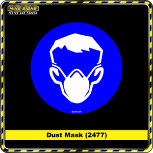 MS - Product Background - Safety Signs - Dust Mask 2477