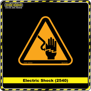 MS - Product Background - Safety Signs - Electric Shock 2540