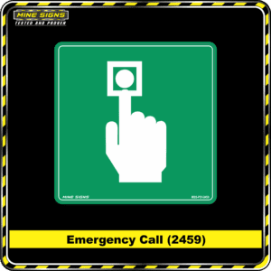 MS - Product Background - Safety Signs - Emergency Call 2459