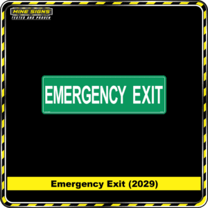 MS - Product Background - Safety Signs - Emergency Exit 2029