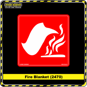 MS - Product Background - Safety Signs - Fire Blanket 2470