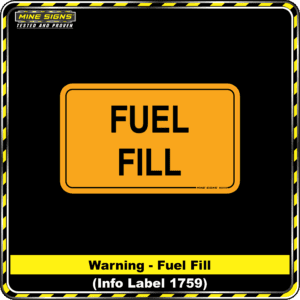 MS - Product Background - Safety Signs - Fuel Fill 1759