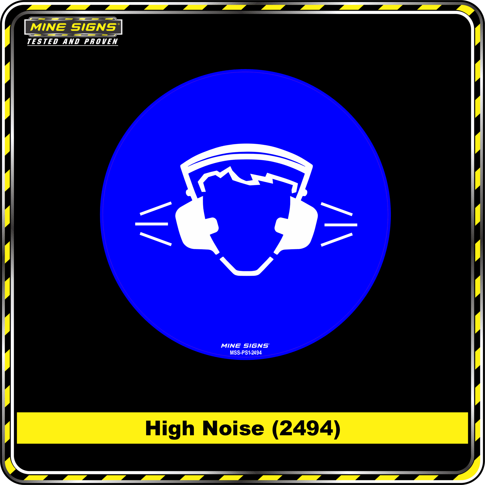 MS - Product Background - Safety Signs - High Noise 2494