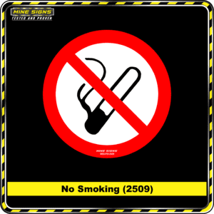 MS - Product Background - Safety Signs - No Smoking 2509