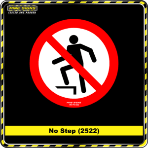 MS - Product Background - Safety Signs - No Step (2522)