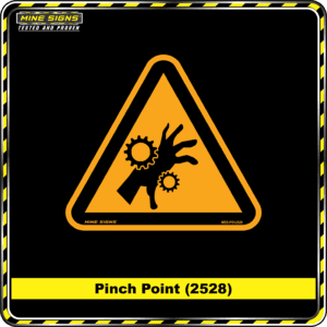 MS - Product Background - Safety Signs - Pinch Point 2528