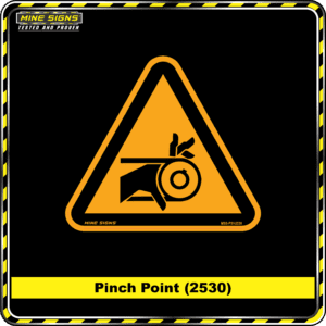 MS - Product Background - Safety Signs - Pinch Point 2530