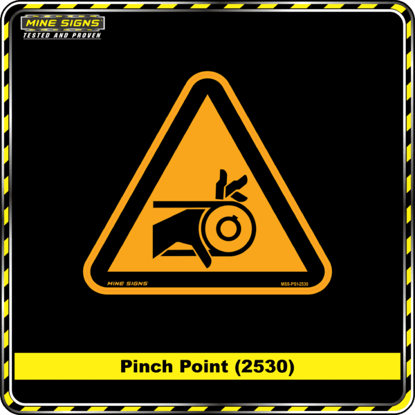 MS - Product Background - Safety Signs - Pinch Point 2530