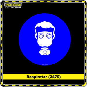 MS - Product Background - Safety Signs - Respirator 2479