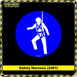 MS - Product Background - Safety Signs - Safety Harness 2481